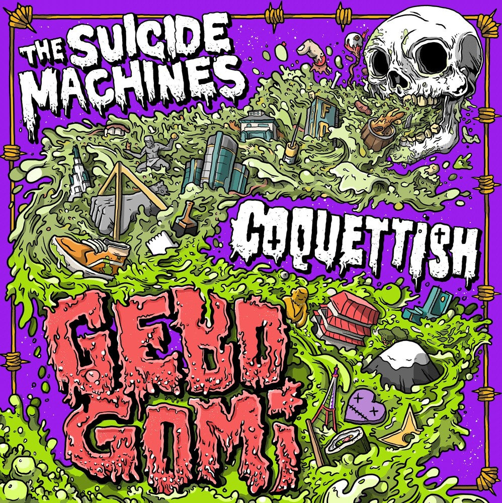 the album cover for Suicide Machines / Coquettish - Gebo Gomi