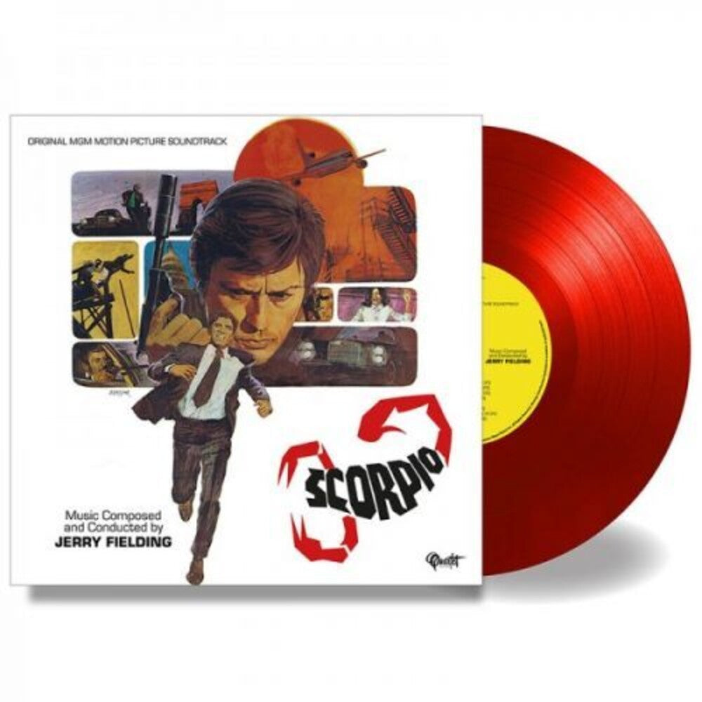 the album cover for Jerry Fielding  (Colv) (Red) (Ita) - Scorpio / O.S.T. [Colored Vinyl] (Red) (Ita)