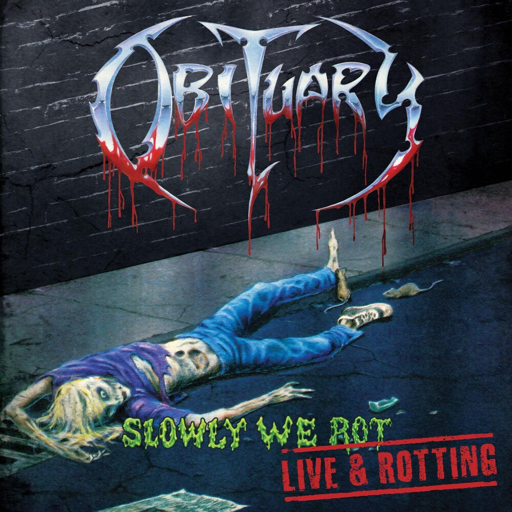 the album cover for Obituary - Slowly We Rot - Live and Rotting [CD/Blu-ray]