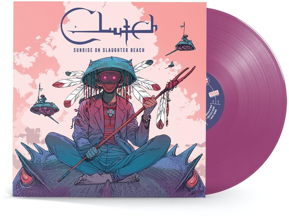 the album cover for Clutch - Sunrise On Slaughter Beach [Indie Exclusive Limited Edition Smoke Purple LP]