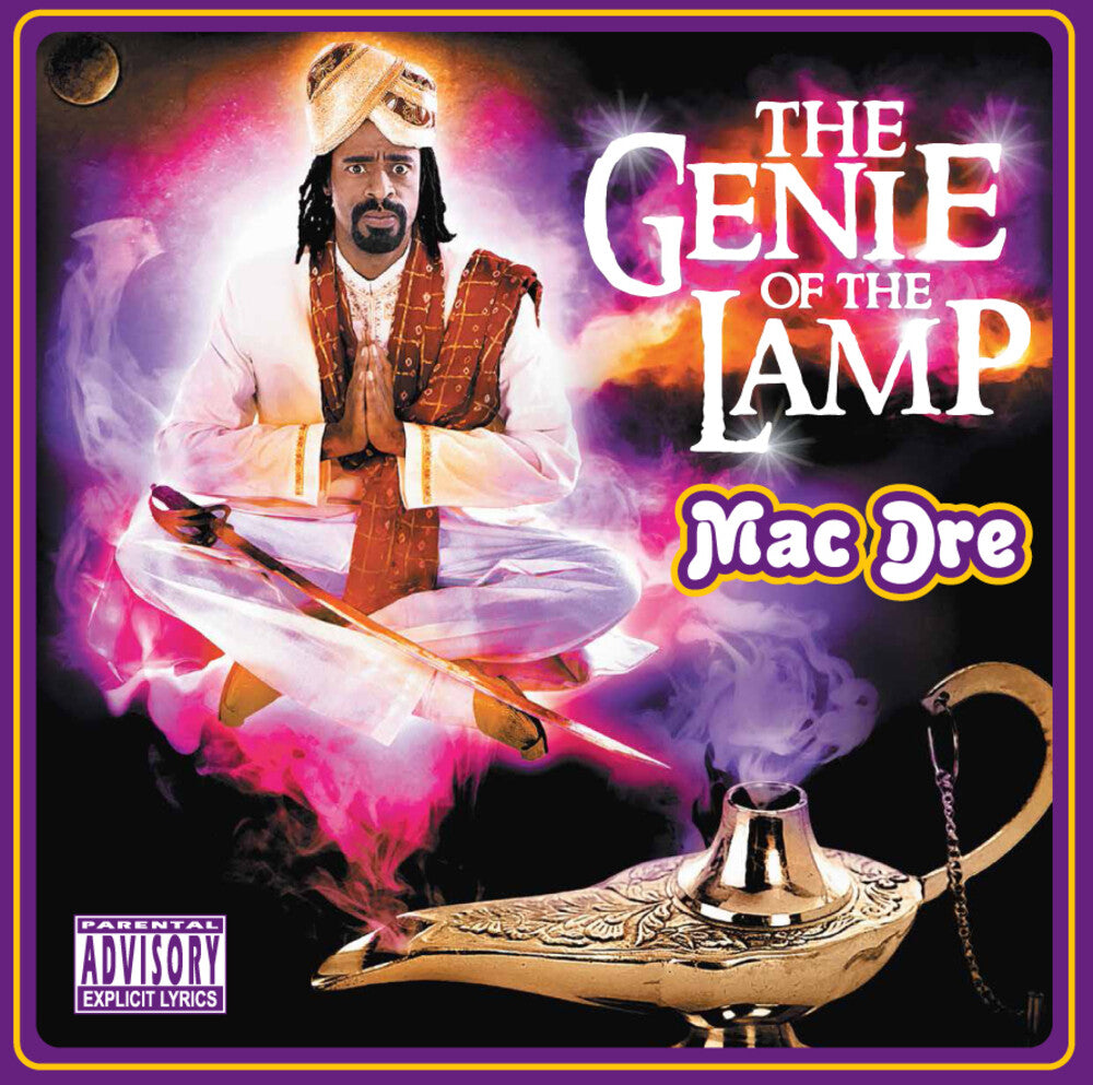 the album cover for Mac Dre - Genie Of The Lamp - Marble Purple & Teal