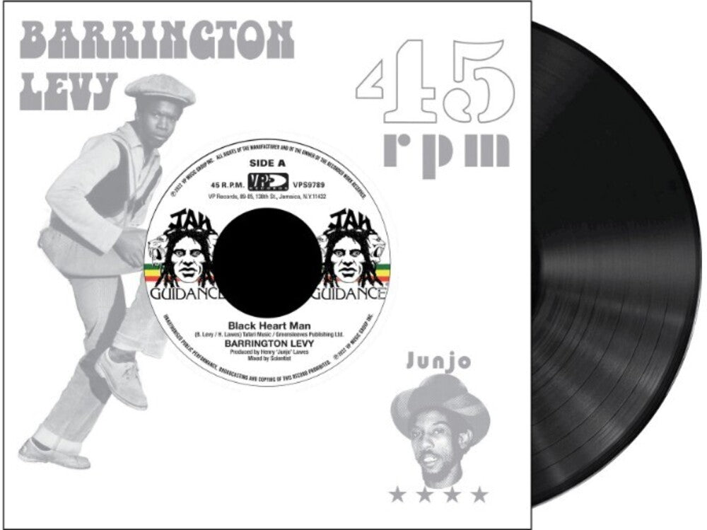 the album cover for Barrington Levy - Black Heart Man