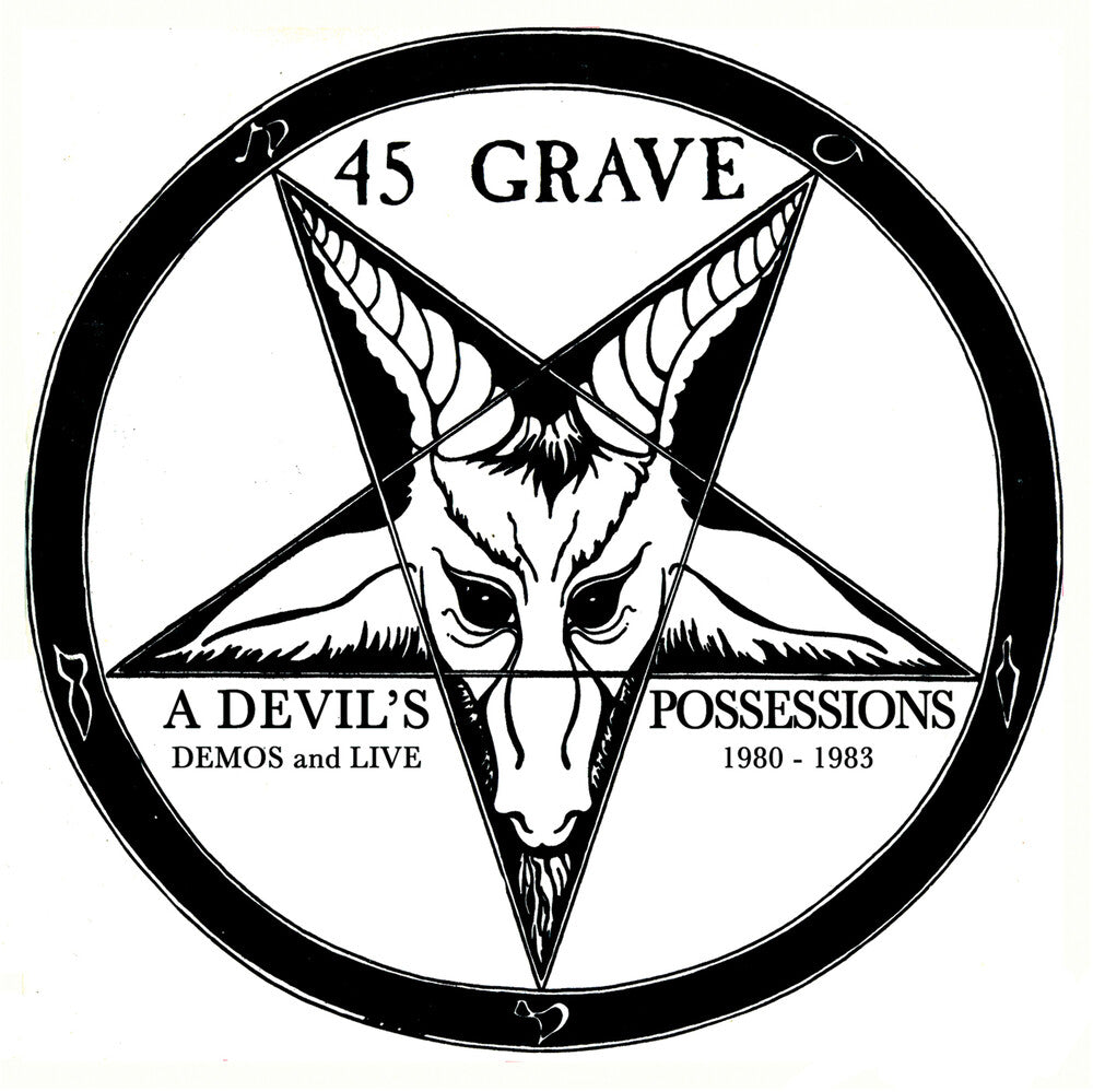 the album cover for 45 Grave - Devil's Possessions - Demos & Live 1980-1983