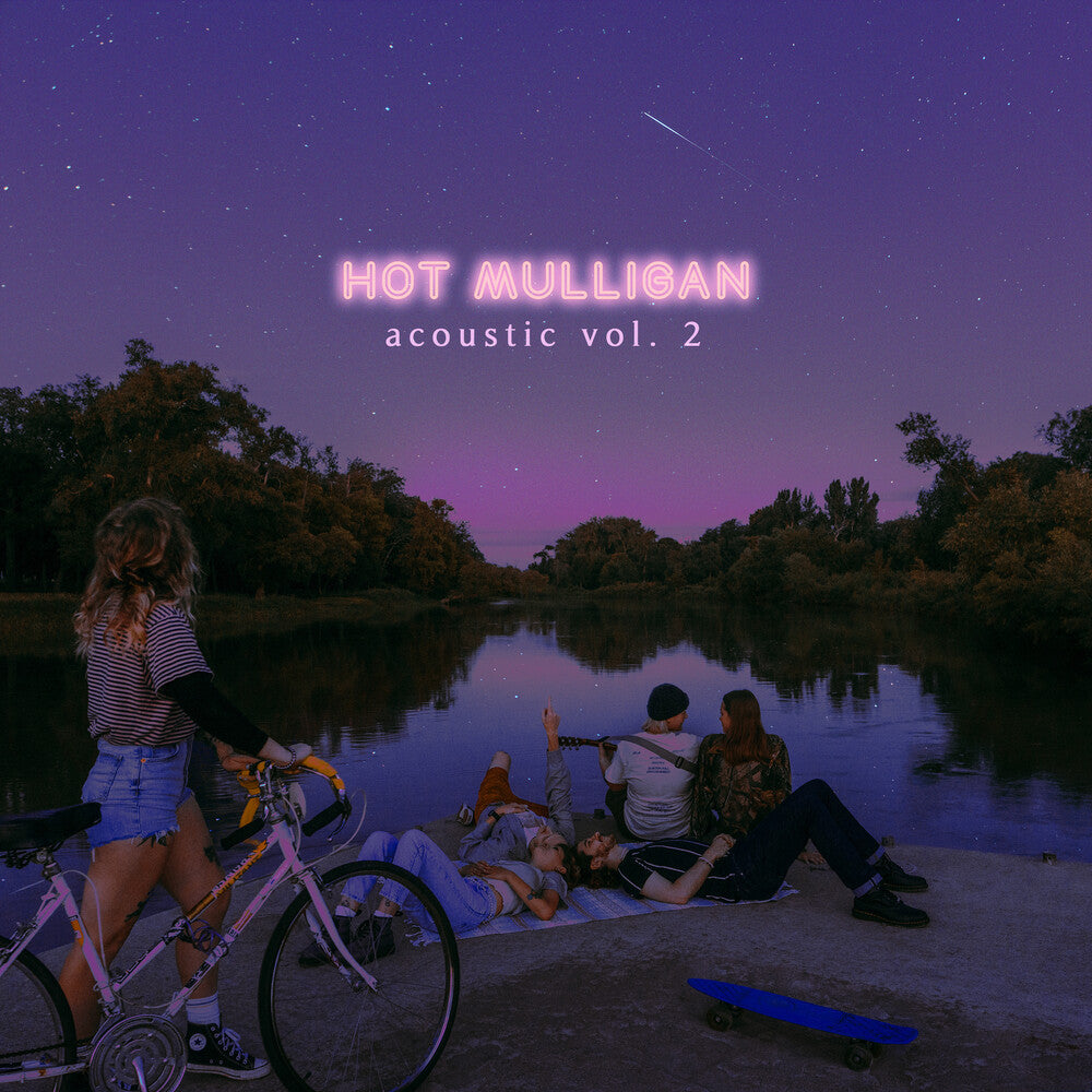 the album cover for Hot Mulligan - Acoustic Vol. 1 + 2 - Purple With White Splatter