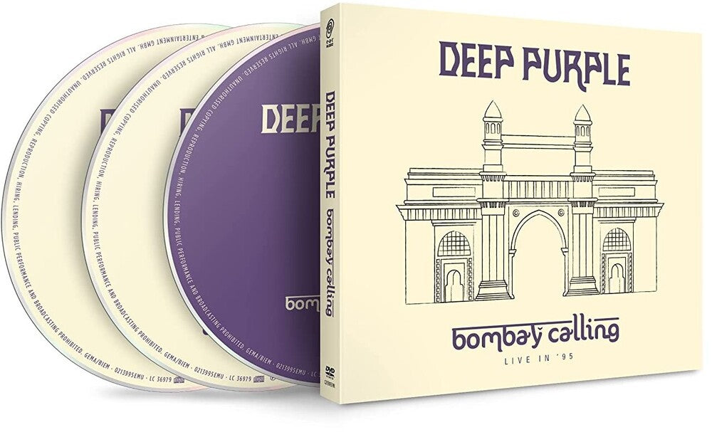 the album cover for Deep Purple - Bombay Calling: Live In'95 [2CD/DVD]