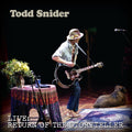 the album cover for Todd Snider - Live: Return Of The Storyteller [Indie Exclusive Limited Edition Opaque Sky Blue LP]