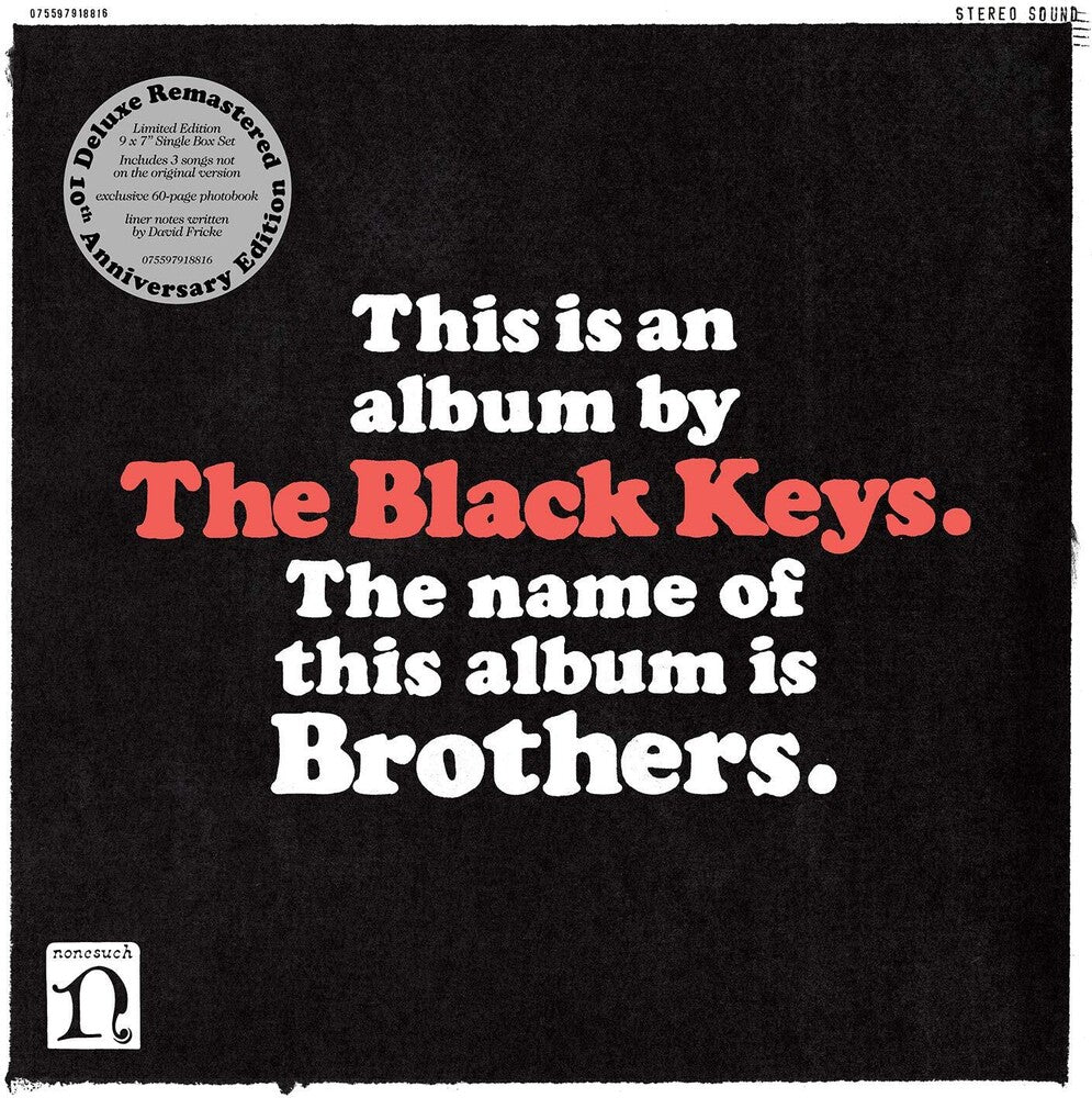 the album cover for The Black Keys - Brothers: 10th Anniversary Edition [Limited Edition 7in Box Set]