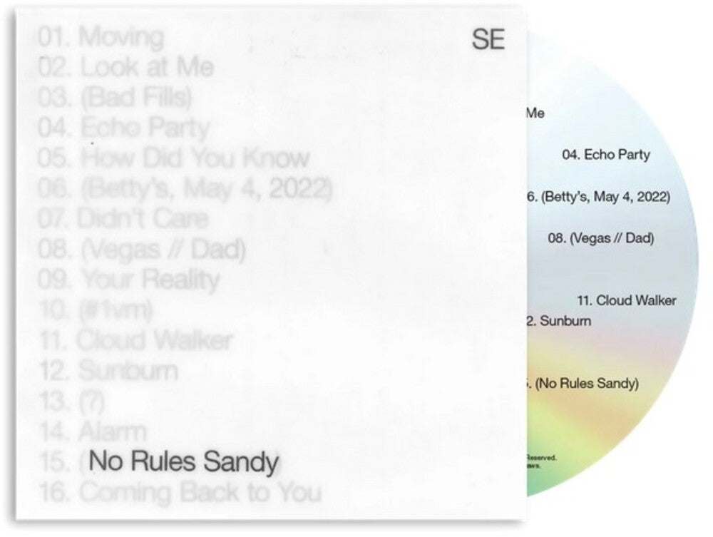 the album cover for Sylvan Esso - No Rules Sandy