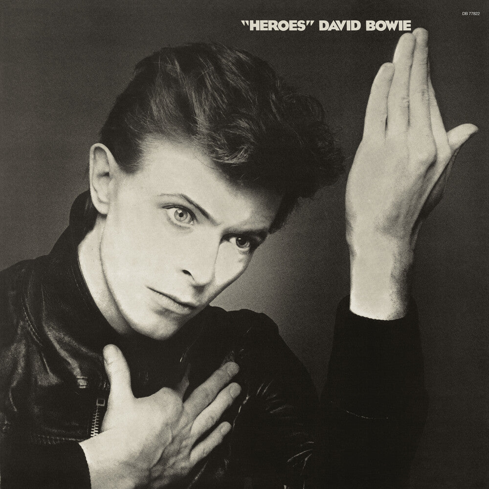 the album cover for David Bowie - Heroes: 2017 Remaster [Indie Exclusive Limited Edition Grey LP]