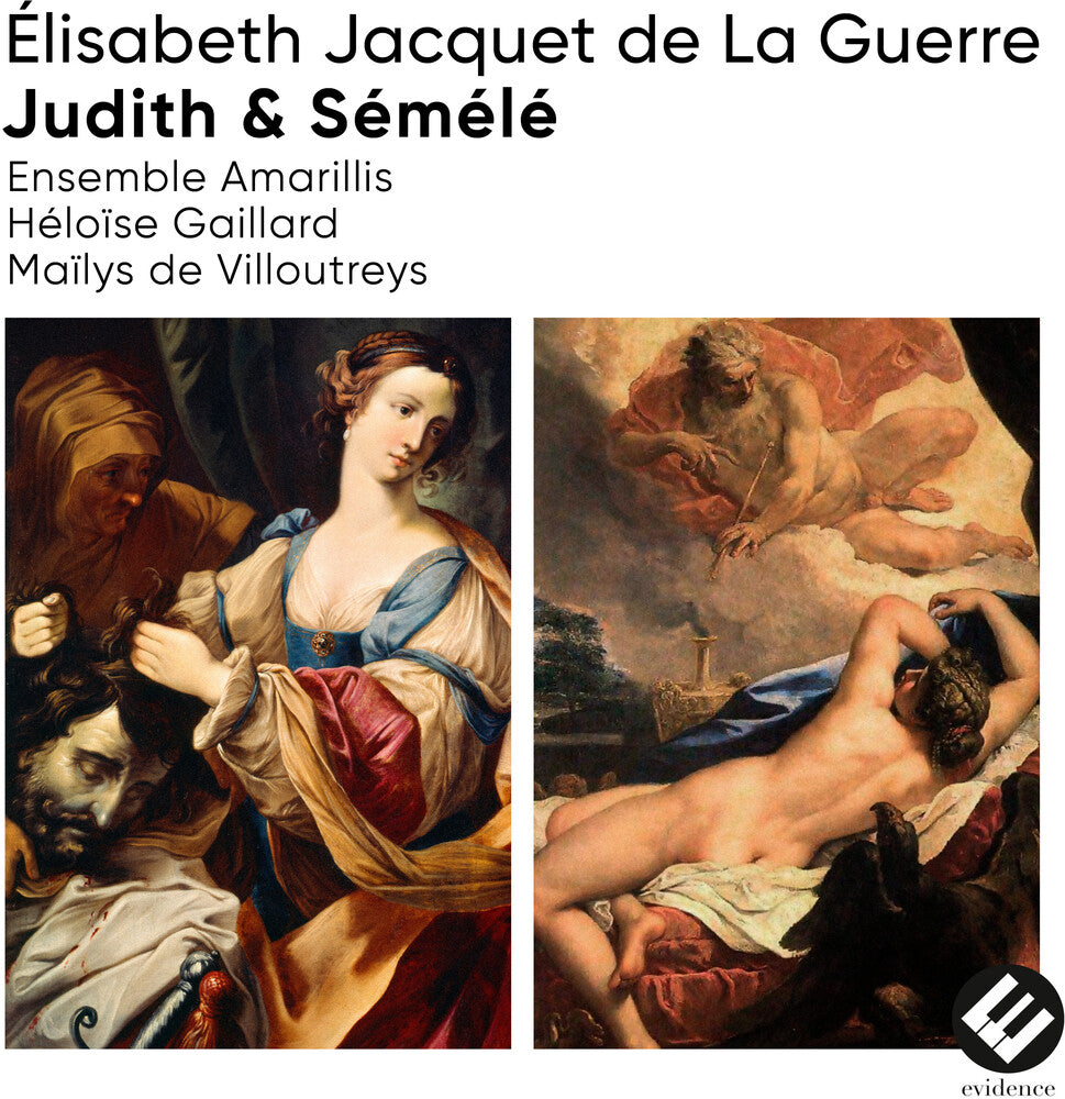 the album cover for Ensemble Amarillis / Heloise Gaillard - Elisabeth Jacquet De La Guerre: Judith & Semele