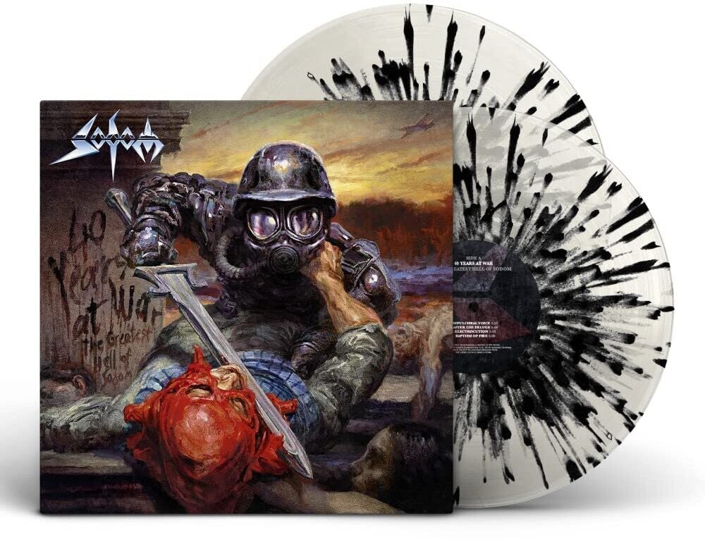 the album cover for Sodom - 40 Years At War - The Greatest Hell Of Sodom