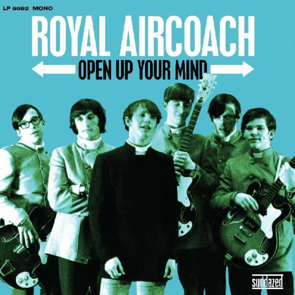 the album cover for Royal Aircoach - Open Up Your Mind