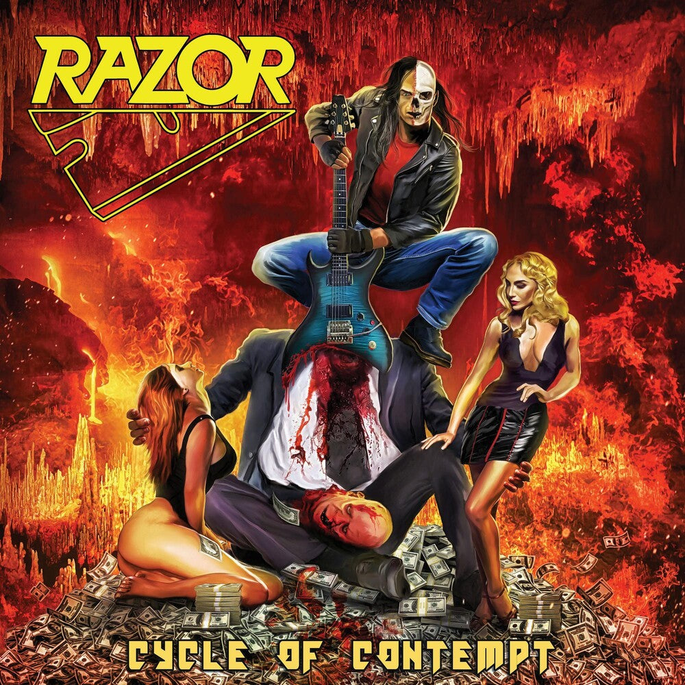 the album cover for Razor - Cycle Of Contempt [Neon Yellow LP]