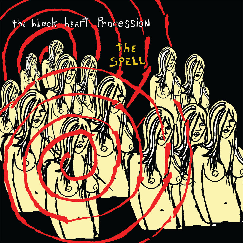 the album cover for The Black Heart Procession - Spell - Red Translucent [Clear Vinyl] (Red)
