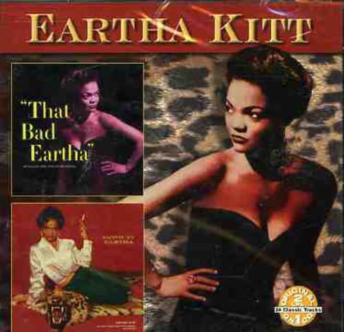 the album cover for Eartha Kitt - That Bad Eartha / Down to Eartha