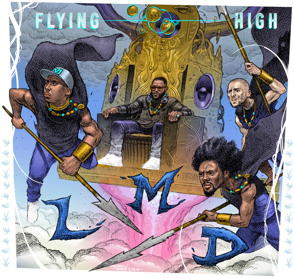 the album cover for Lmd (Lmno/Med/Declaime) - Flying High [Colored Vinyl] [Limited Edition] (Wht) (Can)