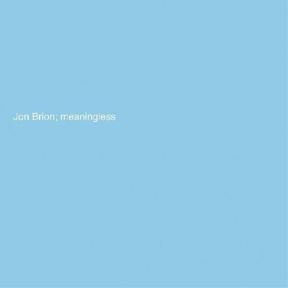 the album cover for Jon Brion - Meaningless [LP]