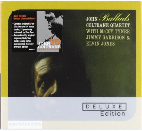 the album cover for John Coltrane - Ballads [Deluxe Edition] [Remastered] [Bonus CD] [Digipak]