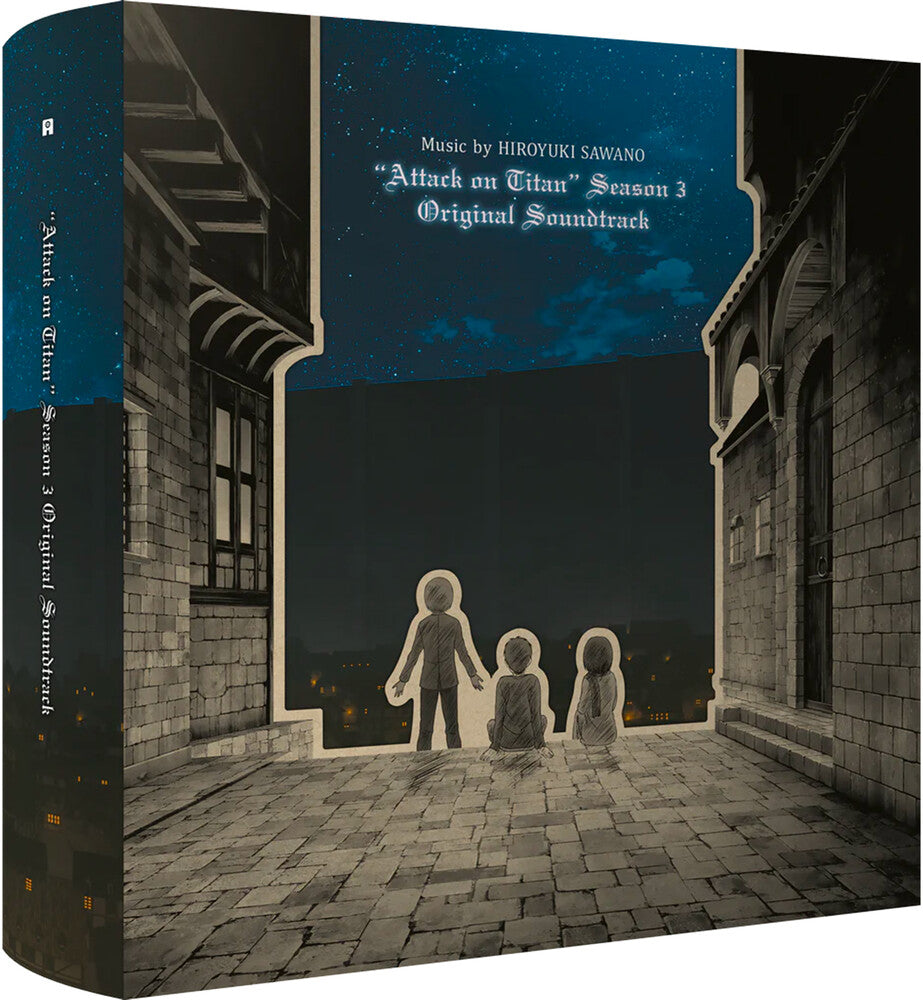 the album cover for Hiroyuku Sawano  (Blk) (Colv) (Wht) - Attack On Titan Season 3 - O.S.T. (Blk) [Colored Vinyl]