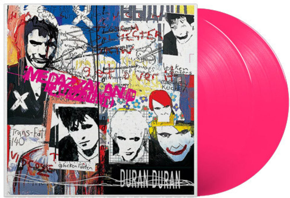 the album cover for Duran Duran - Medazzaland: 25th Anniversary Edition [Limited Edition Neon Pink 2LP]