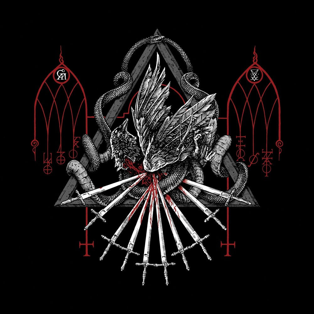the album cover for Goatwhore - Angels Hung From The Arches Of Heaven