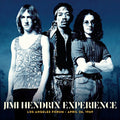 the album cover for The Jimi Hendrix Experience - Los Angeles Forum - April 26, 1969