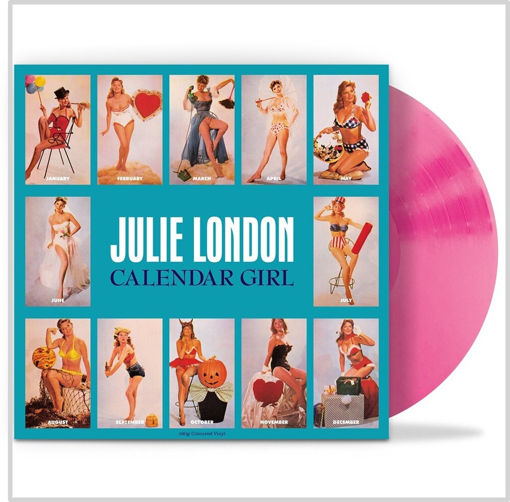 the album cover for Julie London - Calendar Girl - 180gm Pink Vinyl