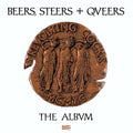 the album cover for Revolting Cocks - Beers, Steers & Queers - Bronze/White Splatter