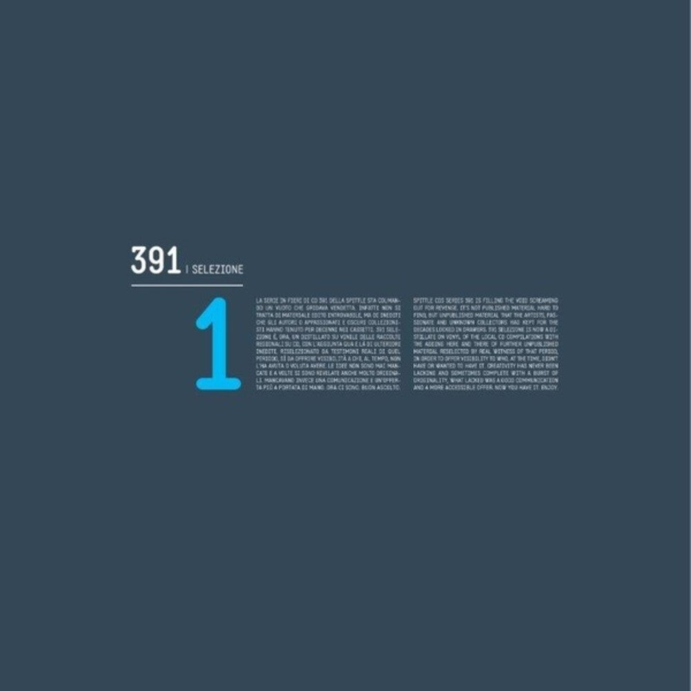 the album cover for Various Artists - 391 Selezione 1