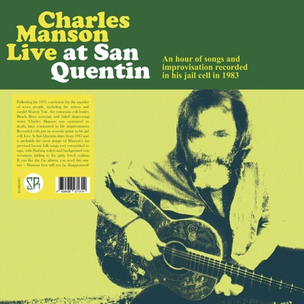 the album cover for Charles Manson - Live At San Quentin