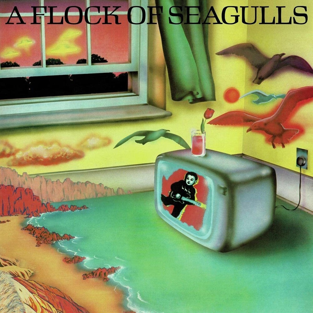 the album cover for A Flock Of Seagulls - A Flock Of Seagulls [Transparent Orange LP]