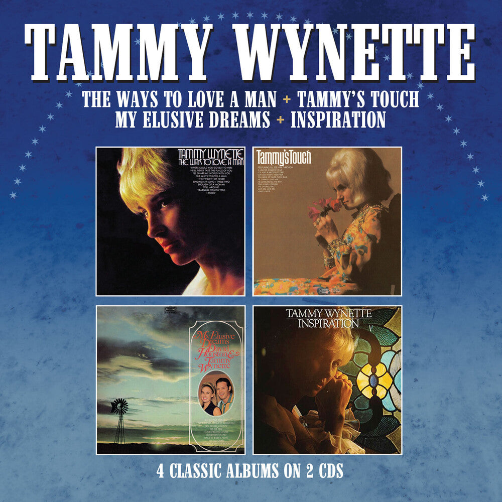 the album cover for Tammy Wynette - Ways To Love A Man / Tammy's Touch / My Elusive Dreams / Inspirations