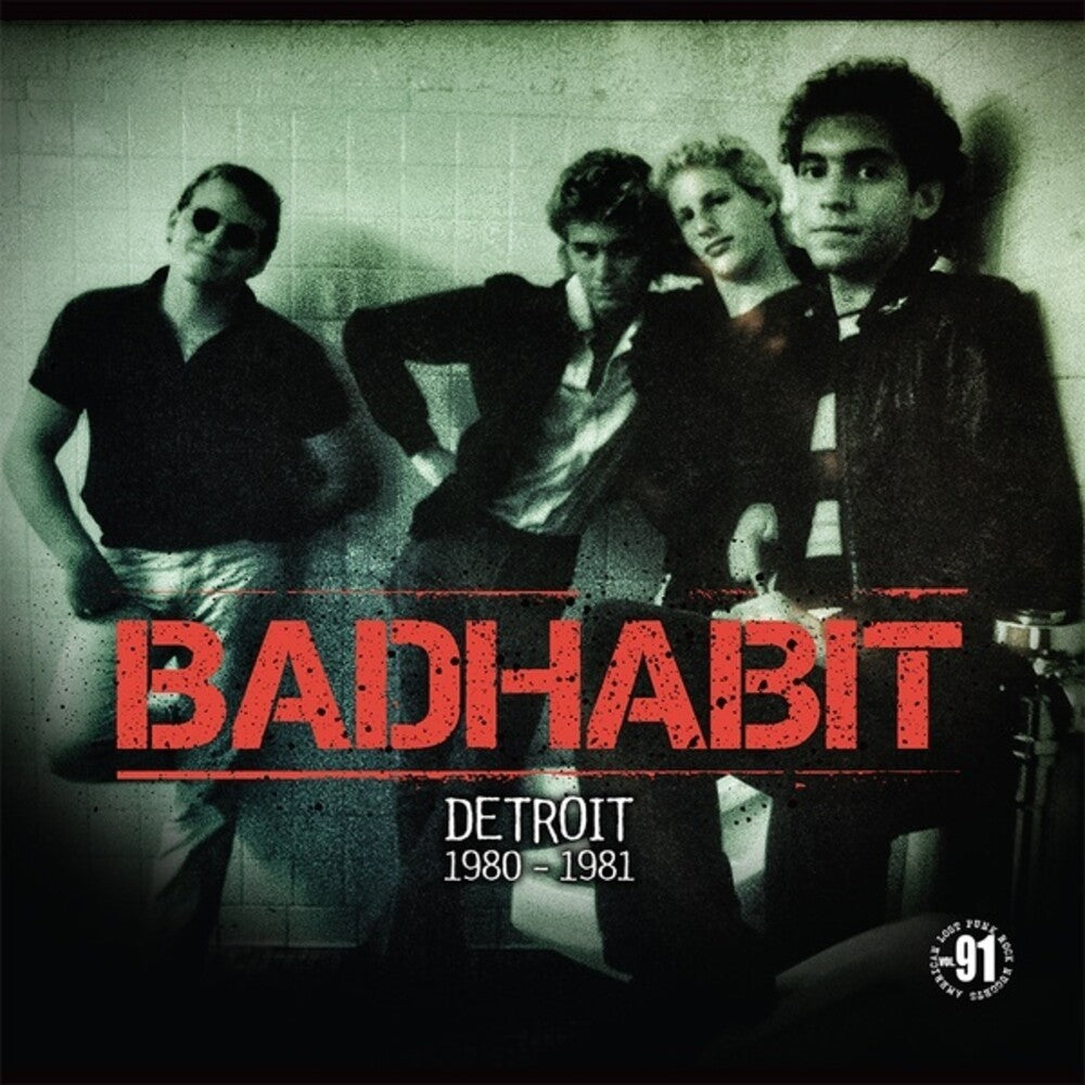 the album cover for Badhabit - Detroit 1980-1981
