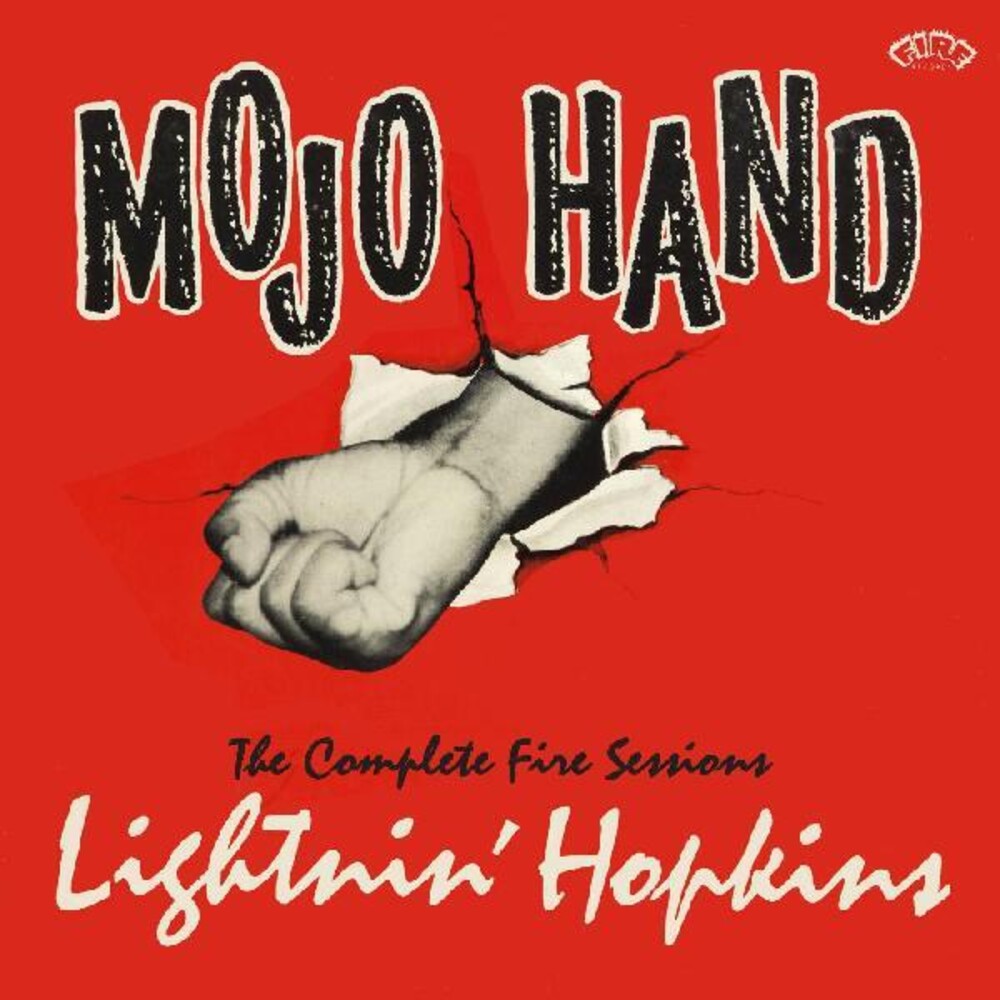 the album cover for Lightnin' Hopkins - Mojo Hand: The Complete Fire Sessions