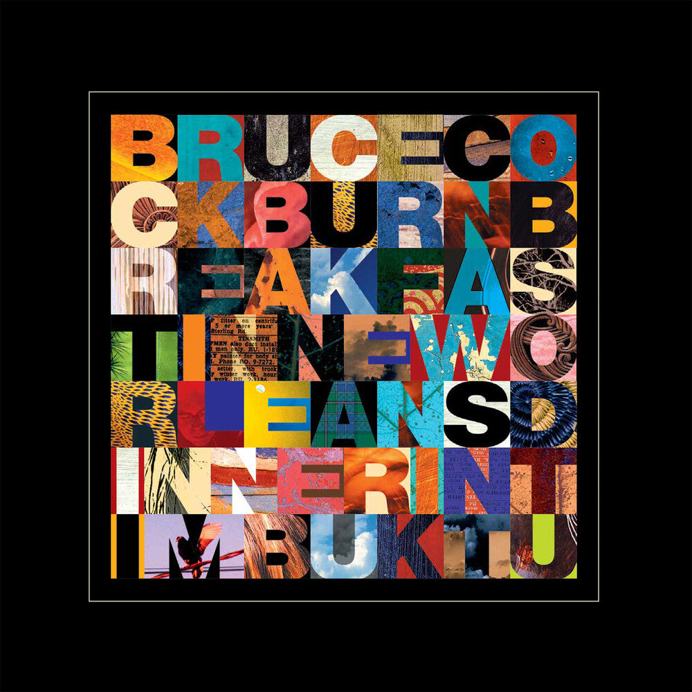 the album cover for Bruce Cockburn - Breakfast In New Orleans Dinner In Timbuktu (Gate)