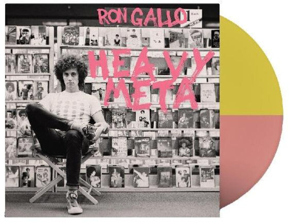 the album cover for Ron Gallo - Heavy Meta [Pink/Orange LP]