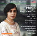 the album cover for Price, Florence Beatrice - Songs of the Oak: Concert Overtures Nos 1-2