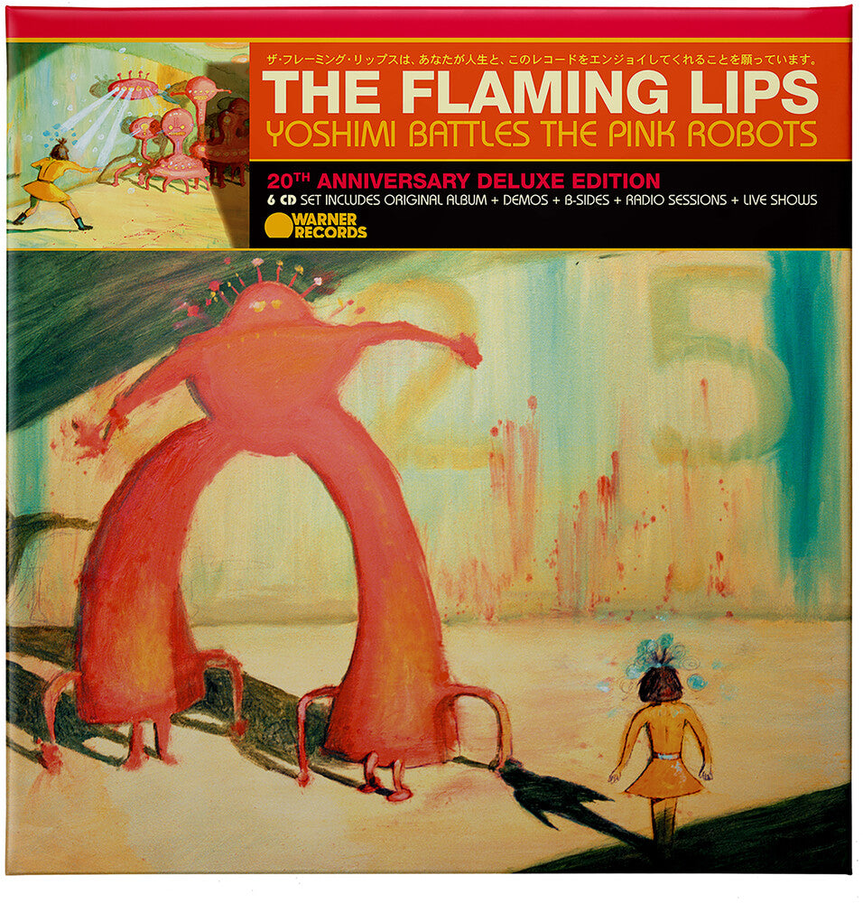 the album cover for The Flaming Lips - Yoshimi Battles the Pink Robots: 20th Anniversary [Super Deluxe Edition 6CD]