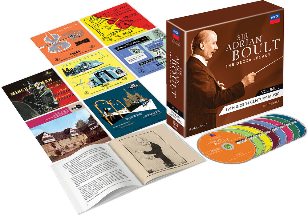 the album cover for ADRIAN BOULT - Decca Legacy Vol 3 (Box) [Limited Edition] (Aus)