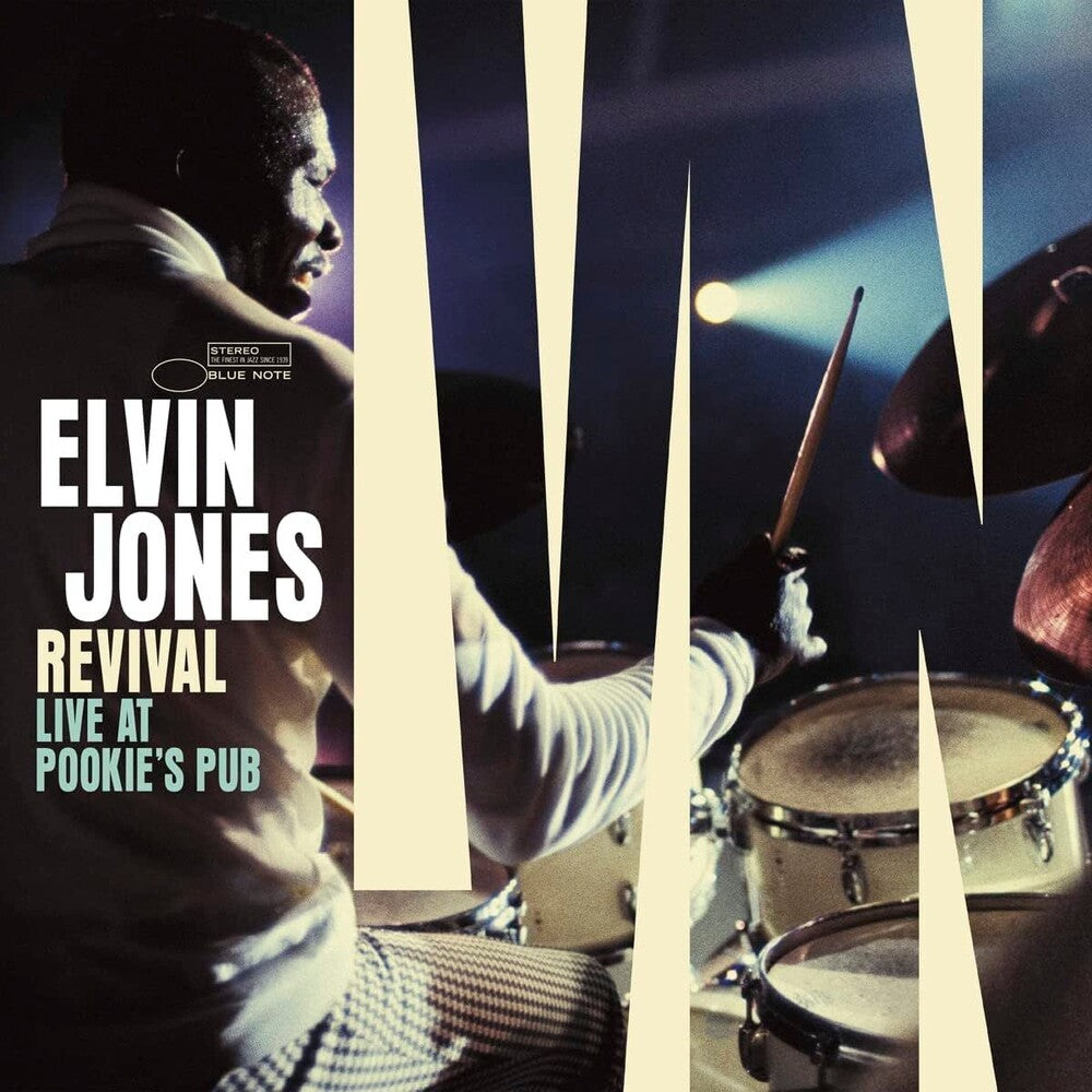 the album cover for Elvin Jones - Revival: Live At Pookie's Pub [3LP]