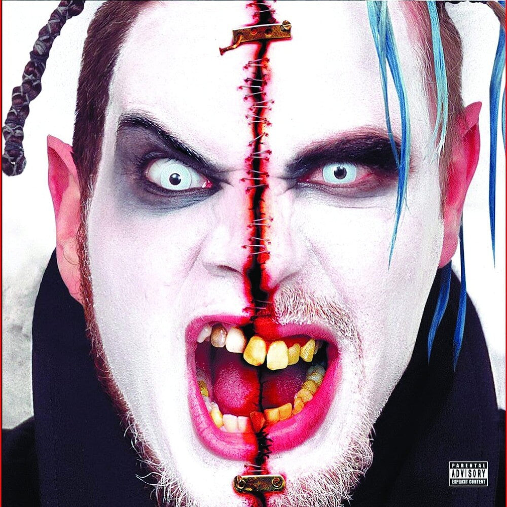 the album cover for Twiztid - Freek Show: Twiztid 25th Anniversary [Limited Edition Transparent Red with Splatter 2 LP]