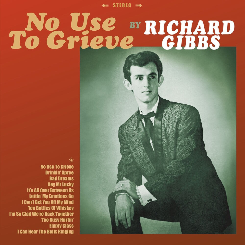 the album cover for Richard Gibbs - No Use To Grieve - Red