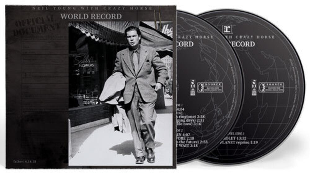 the album cover for Neil Young with Crazy Horse - World Record [2CD]
