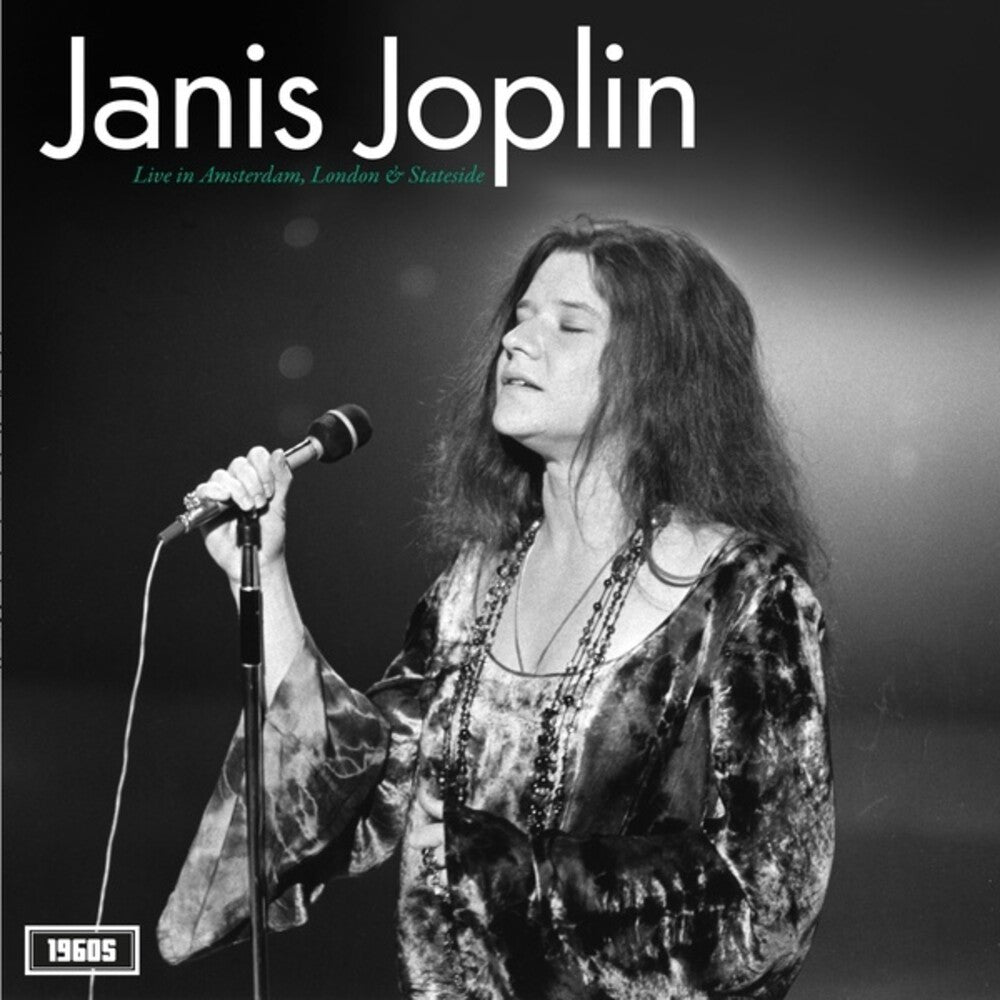 the album cover for Janis Joplin - Live In Amsterdam, London And Stateside