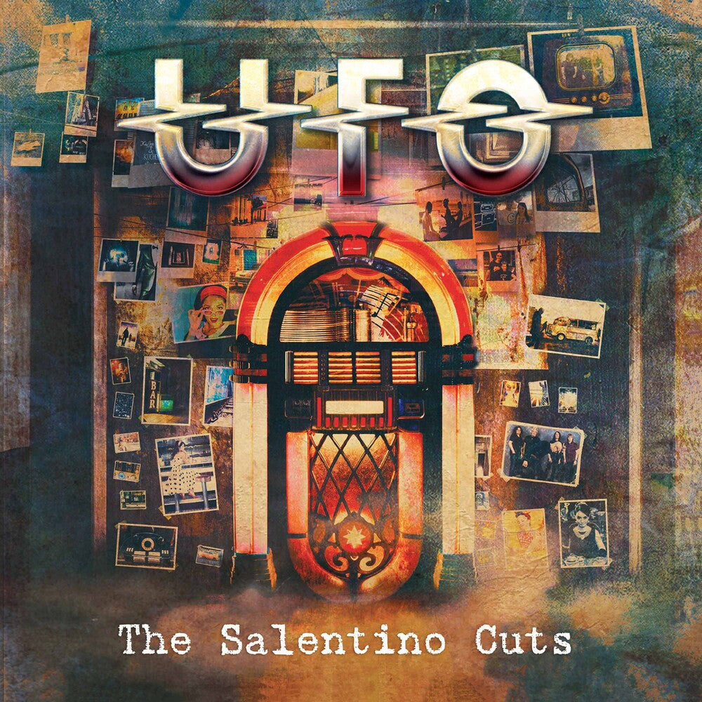 the album cover for UFO - The Salentino Cuts - Yellow/Red Splatter [Colored Vinyl]