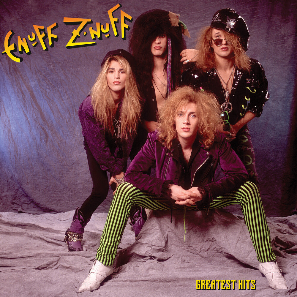 the album cover for Enuff Z'Nuff - Greatest Hits [Limited Edition Purple Splatter LP]