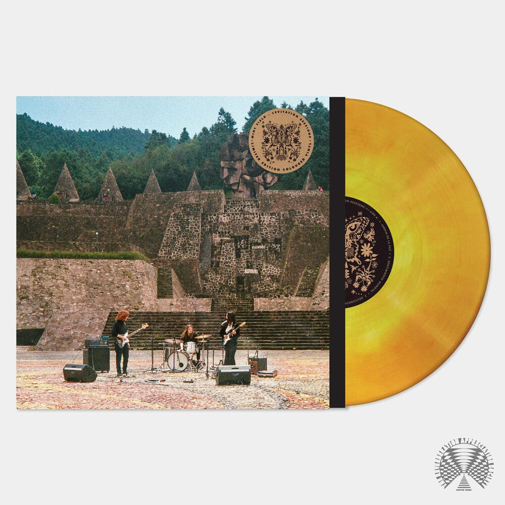 the album cover for Mint Field - Levitation Sessions [Limited Edition Orange & Yellow Sunrise Swirl LP]