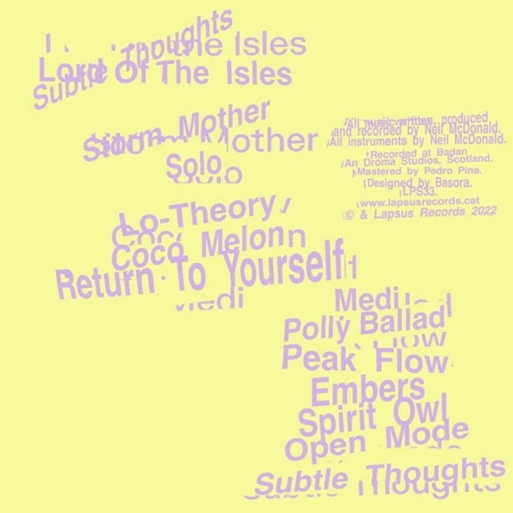 the album cover for Lord Of The Isles - Subtle Thoughts