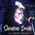 the album cover for Christian Death - Iron Mask - Silver/Purple Splatter (Bonus Tracks)