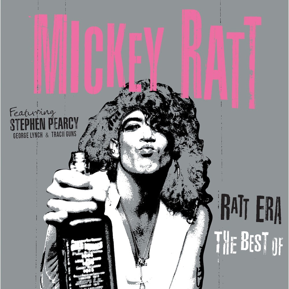 the album cover for Mickey Ratt - Best Of - Pink/Black Splatter (Blk) [Colored Vinyl] (Pnk)